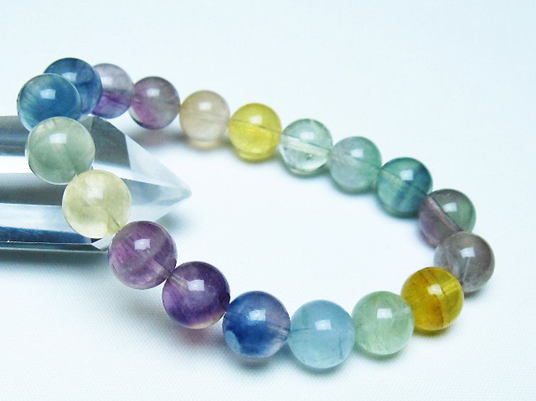 フローライト ブレスレット 10mm [t229-5392] 1枚目