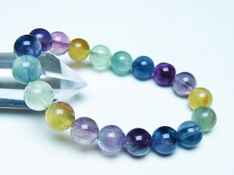 フローライト ブレスレット 10mm [t229-5395] 1枚目