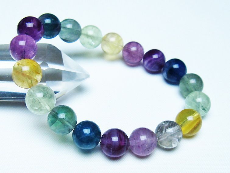 フローライト ブレスレット 10mm [t229-5419] 1枚目