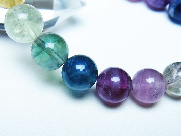 フローライト ブレスレット 10mm [t229-5419] 3枚目