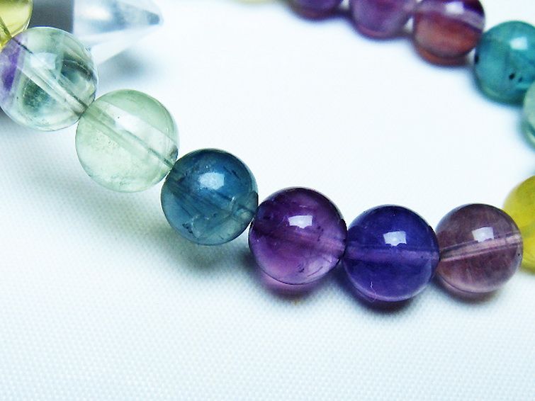 フローライト ブレスレット 10mm [t229-5420] 3枚目