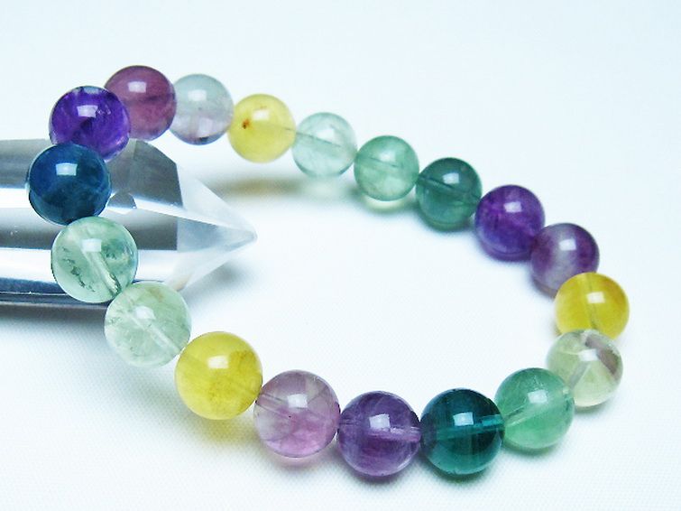 フローライト ブレスレット 10mm [t229-5429] 1枚目