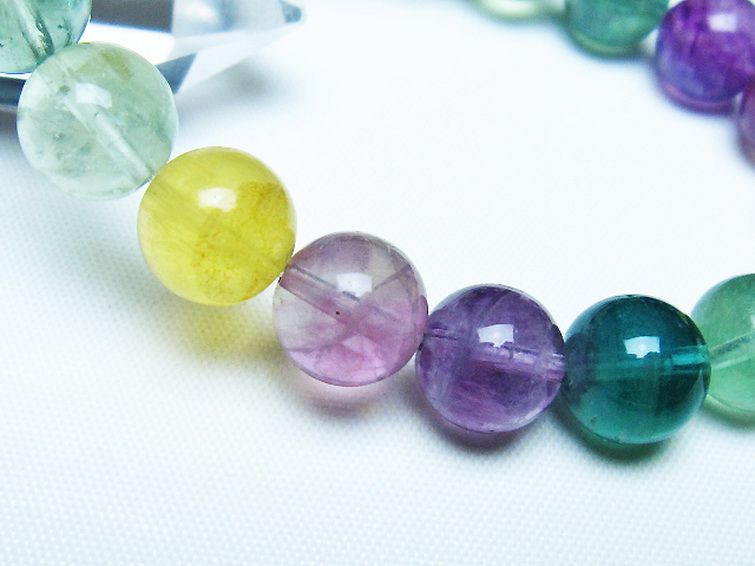 フローライト ブレスレット 10mm [t229-5429] 3枚目