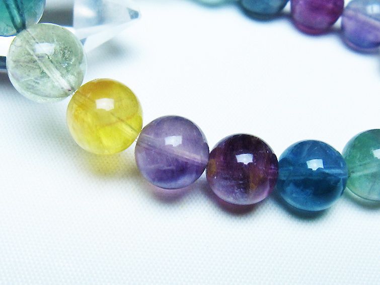 フローライト ブレスレット 10mm [t229-5431] 3枚目