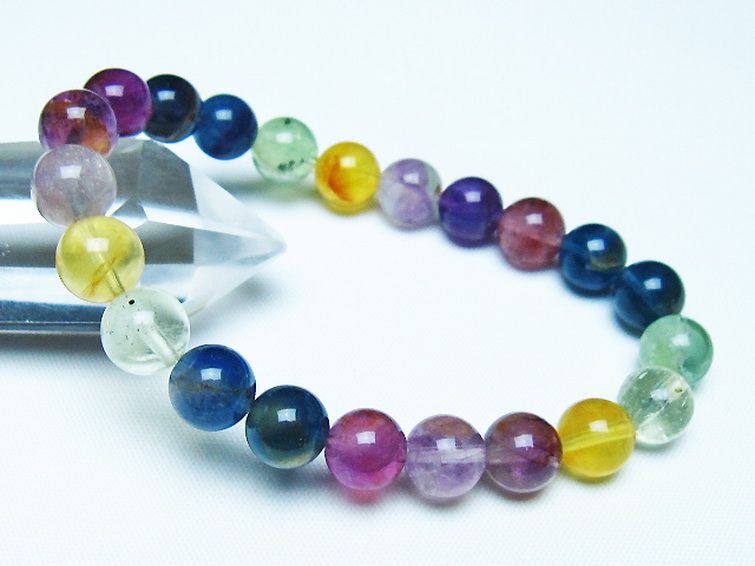 フローライト ブレスレット 9mm [t229-5437] 1枚目