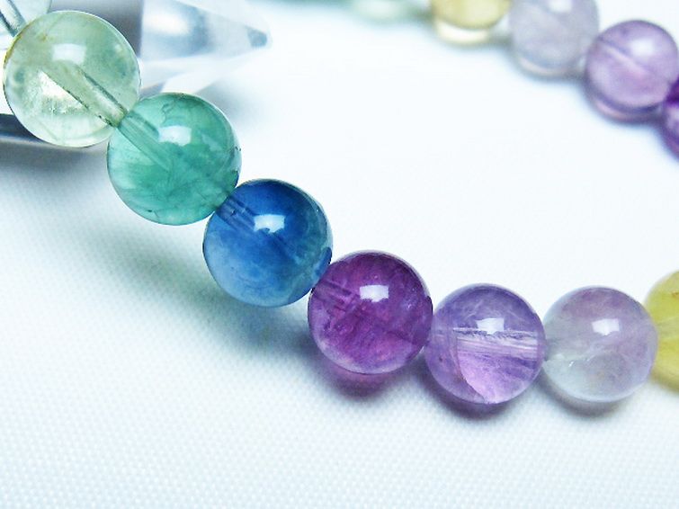 フローライト ブレスレット 9mm [t229-5442] 3枚目