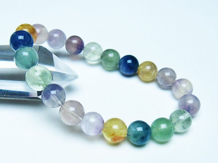 フローライト ブレスレット 9mm [t229-5448] 1枚目