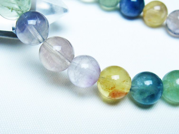 フローライト ブレスレット 9mm [t229-5448] 3枚目