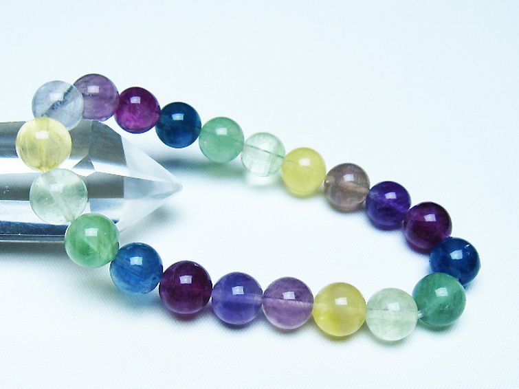 フローライト ブレスレット 9mm [t229-5452] 1枚目