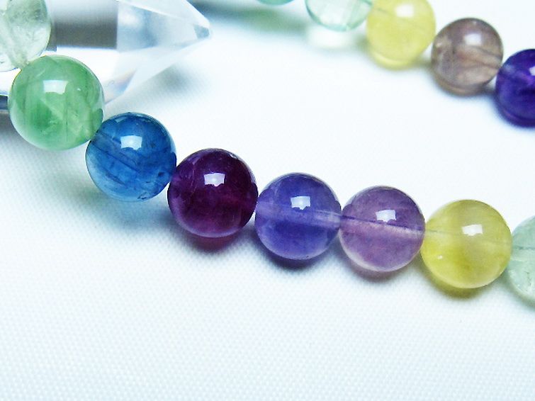 フローライト ブレスレット 9mm [t229-5452] 3枚目