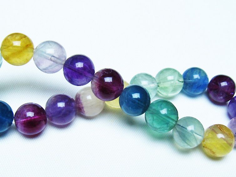 フローライト ブレスレット 9mm [t229-5453] 2枚目