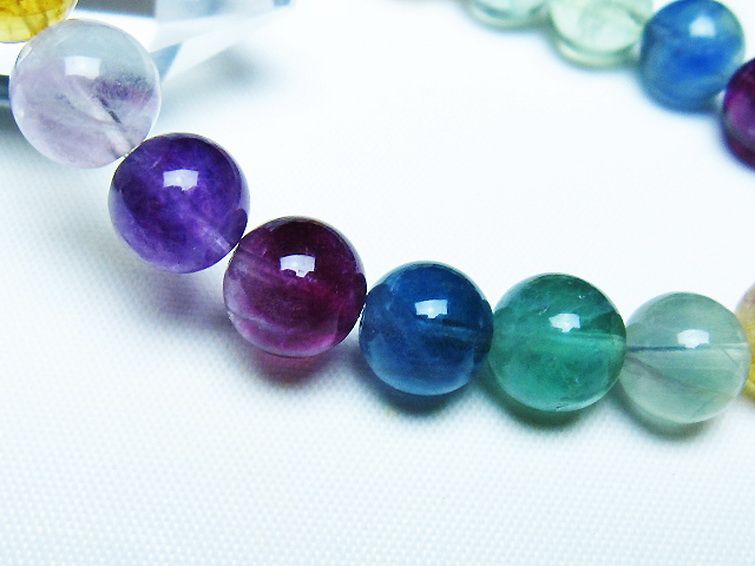 フローライト ブレスレット 9mm [t229-5453] 3枚目