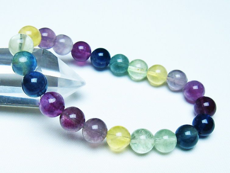 フローライト ブレスレット 9mm [t229-5454] 1枚目