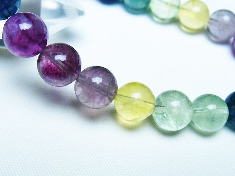 フローライト ブレスレット 9mm [t229-5454] 3枚目