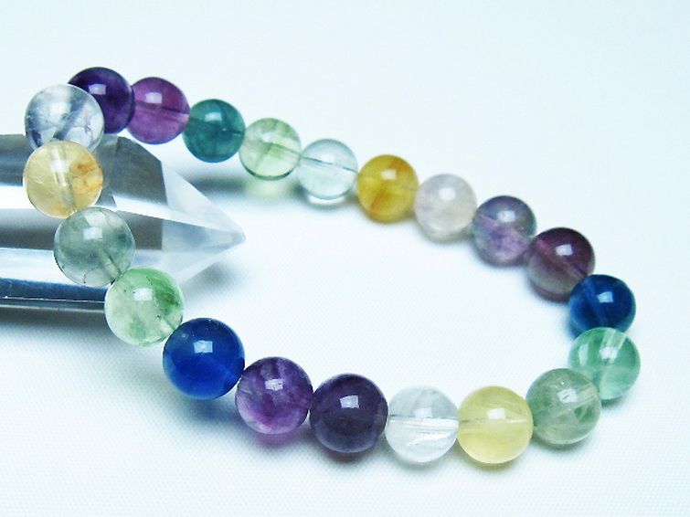 フローライト ブレスレット 9mm [t229-5456] 1枚目