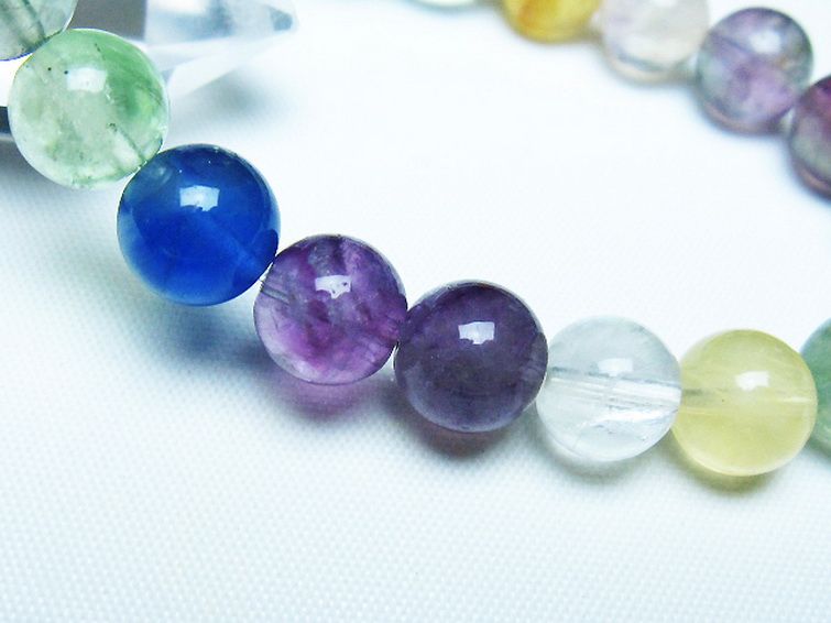 フローライト ブレスレット 9mm [t229-5456] 3枚目