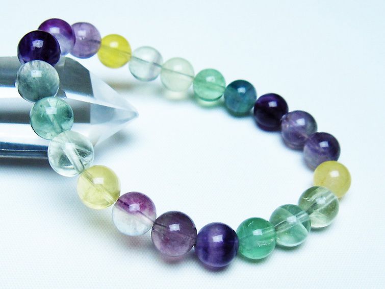 フローライト ブレスレット 9mm [t229-5458] 1枚目