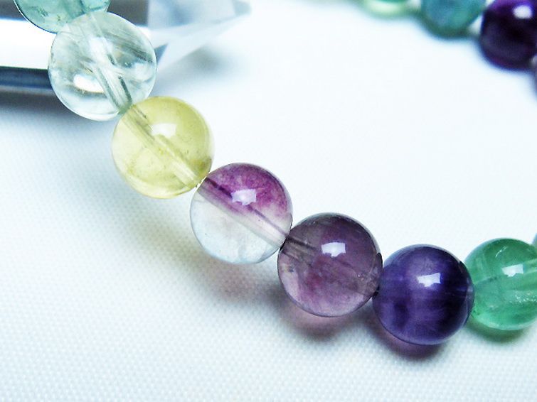 フローライト ブレスレット 9mm [t229-5458] 3枚目