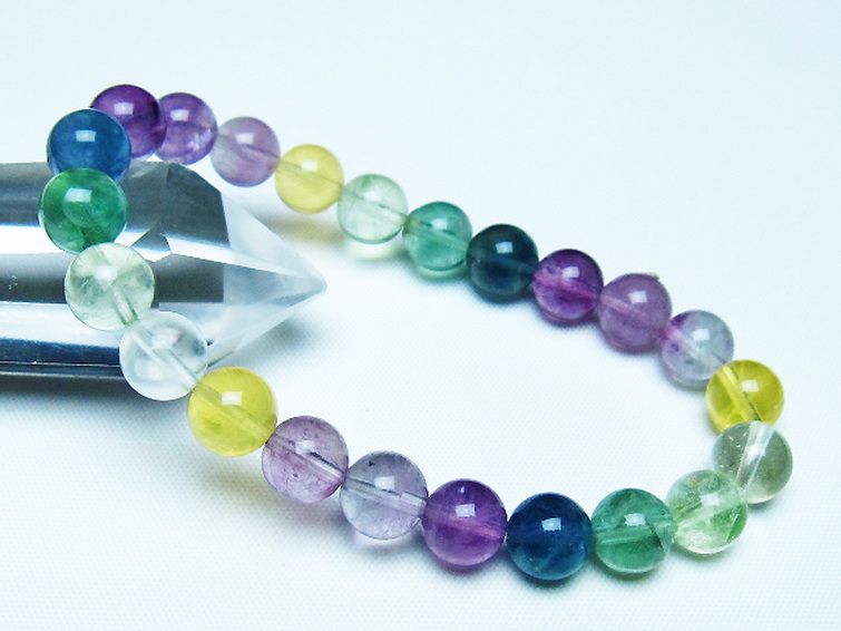 フローライト ブレスレット 8mm [t229-5477] 1枚目