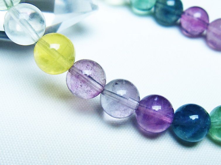 フローライト ブレスレット 8mm [t229-5477] 3枚目