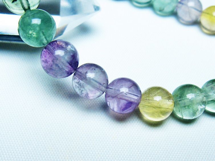 フローライト ブレスレット 8mm [t229-5478] 3枚目