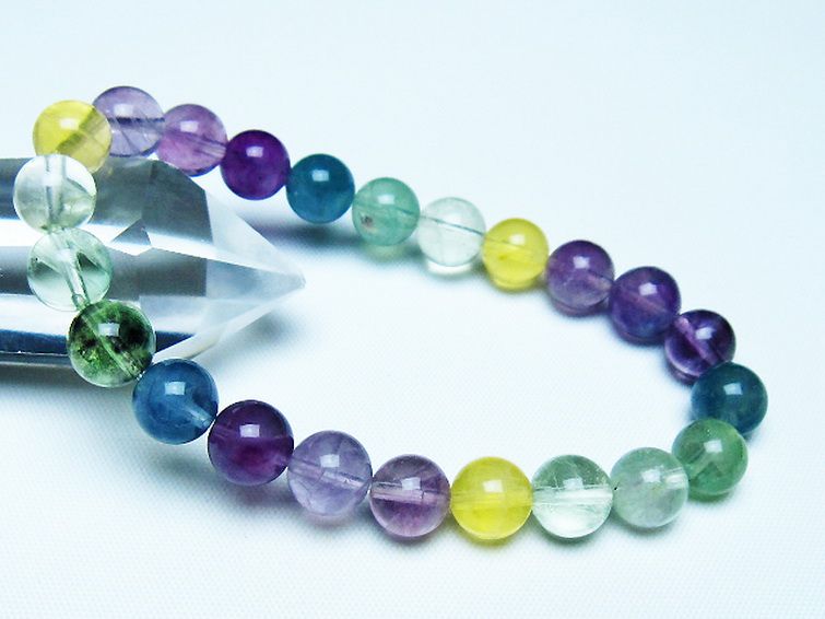 フローライト ブレスレット 8mm [t229-5481] 1枚目