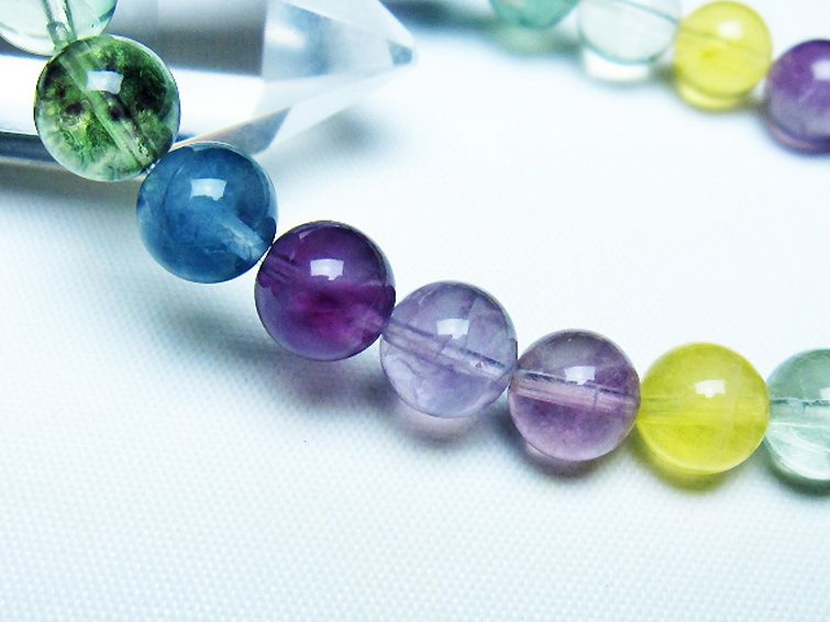 フローライト ブレスレット 8mm [t229-5481] 3枚目