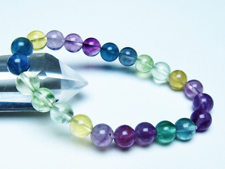 フローライト ブレスレット 8mm [t229-5484] 1枚目