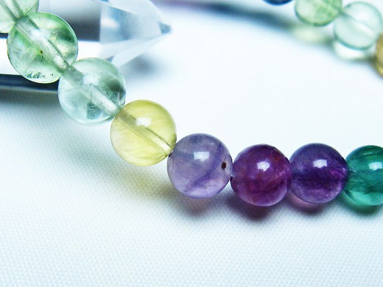 フローライト ブレスレット 8mm [t229-5484] 3枚目