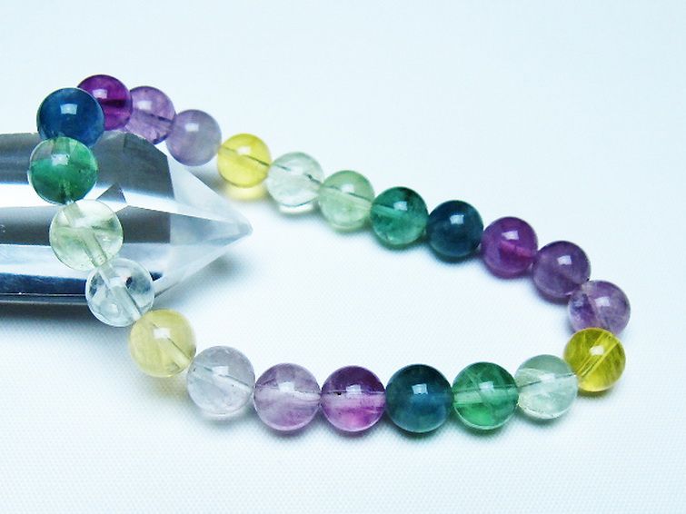 フローライト ブレスレット 8mm [t229-5490] 1枚目