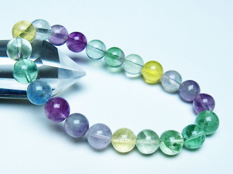 フローライト ブレスレット 9mm [t229-5499] 1枚目