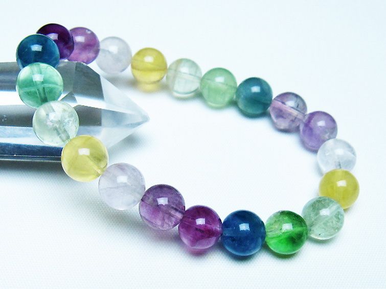 フローライト ブレスレット 9mm [t229-5500] 1枚目