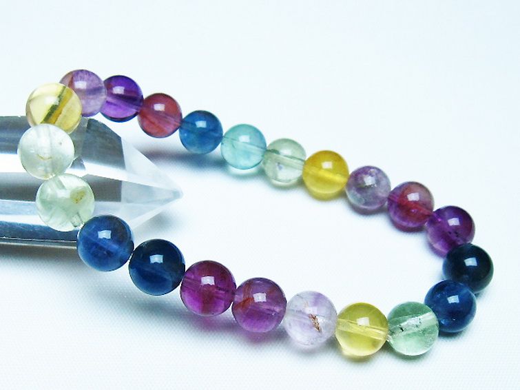 フローライト ブレスレット 9mm [t229-5502] 1枚目