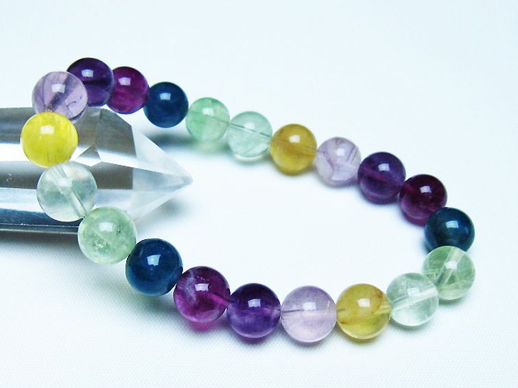 フローライト ブレスレット 9mm [t229-5506] 1枚目