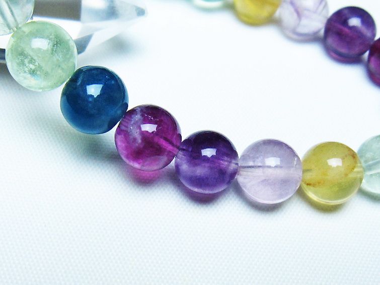 フローライト ブレスレット 9mm [t229-5506] 3枚目