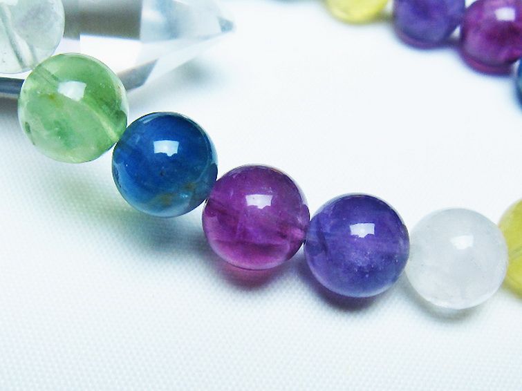 フローライト ブレスレット 10mm [t229-5509] 3枚目