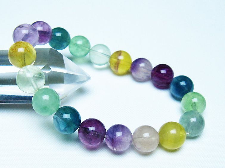 フローライト ブレスレット 10mm [t229-5519] 1枚目