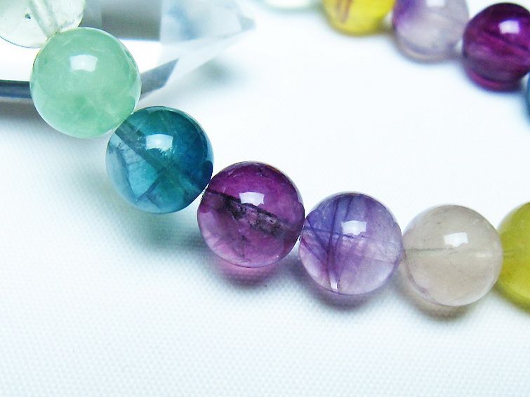 フローライト ブレスレット 10mm [t229-5519] 3枚目