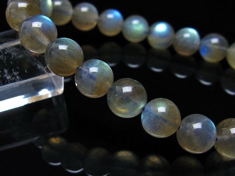 ラブラドライト ブレスレット 9mm [t234-3237] 3枚目