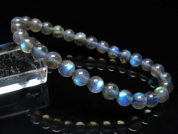 ラブラドライト ブレスレット 6mm [t234-3307] 1枚目