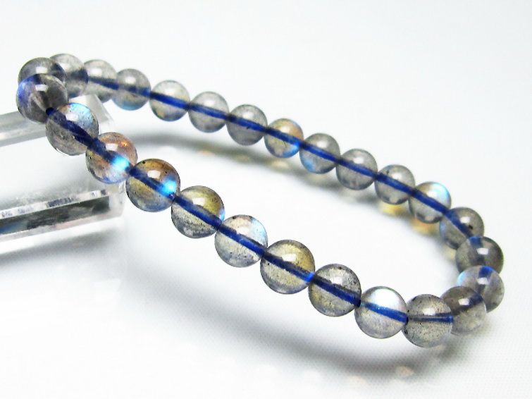 ラブラドライト ブレスレット 7mm [t234-3317] 1枚目