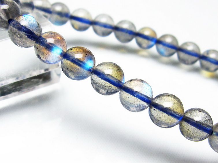 ラブラドライト ブレスレット 7mm [t234-3317] 3枚目