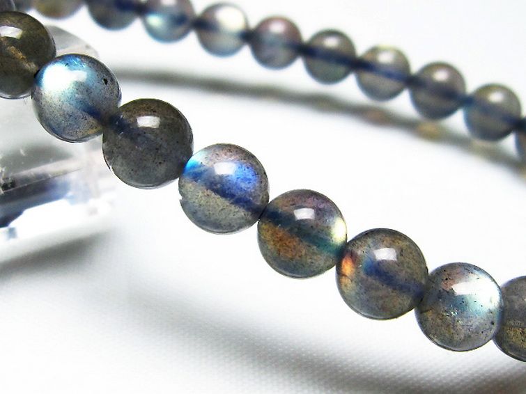 ラブラドライト ブレスレット 7mm [t234-3450] 3枚目