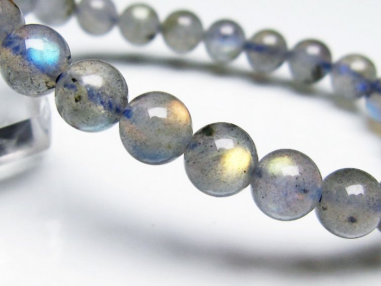 ラブラドライト ブレスレット 8mm [t234-3466] 3枚目