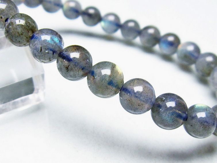 ラブラドライト ブレスレット 7mm [T234-3656] 3枚目