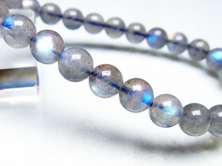 ラブラドライト ブレスレット 7mm [t234-3689] 3枚目