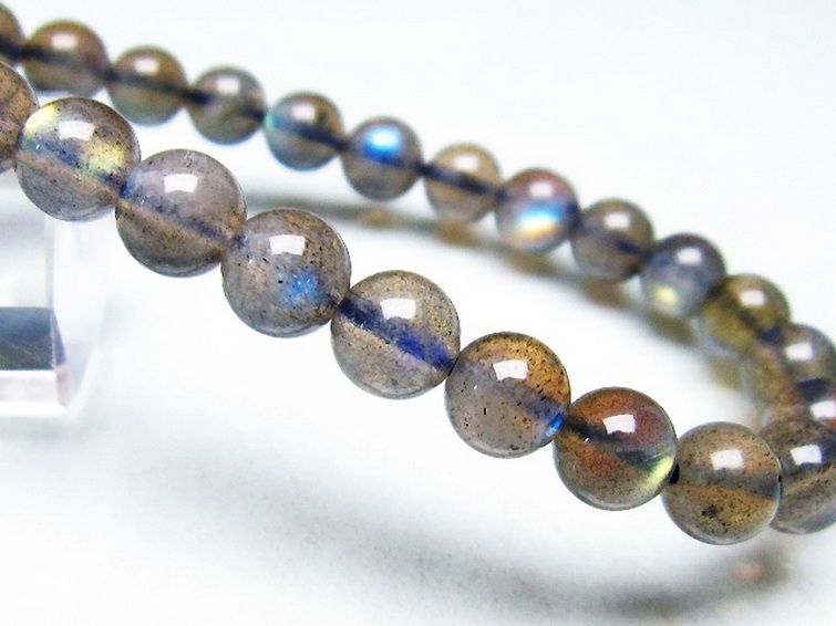 ラブラドライト ブレスレット 7mm [t234-3692] 3枚目