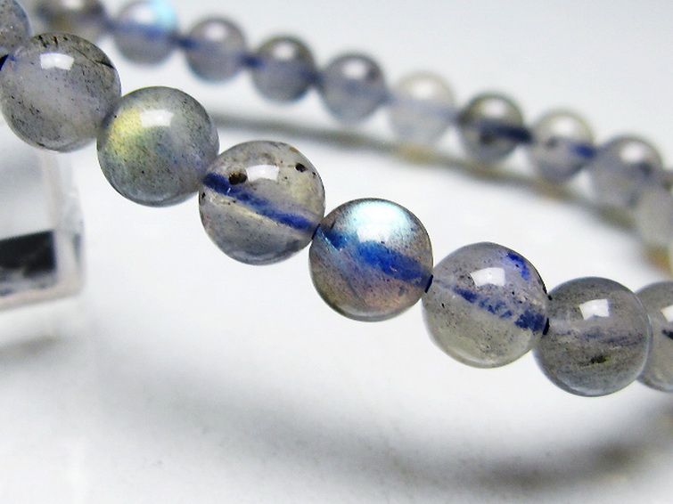 ラブラドライト ブレスレット 7mm [T234-4087] 3枚目