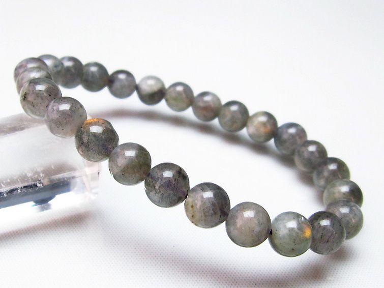 ピンクラブラドライト ブレスレット 8mm [t235-2007] 1枚目