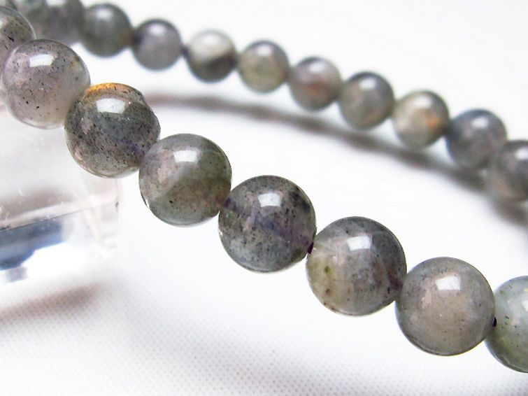 ピンクラブラドライト ブレスレット 8mm [t235-2007] 3枚目